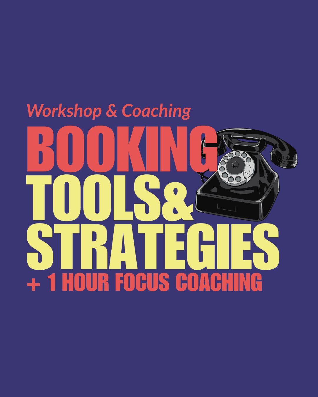 PACKAGE: BOOKING Tools & Strategies (English) 10.03.2026, 2:00PM + 1 hour Focus Coaching